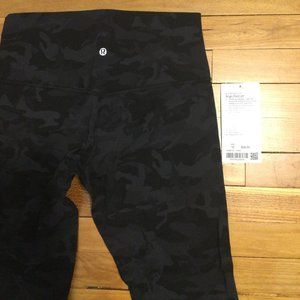 Lululemon Align Legging Size 10, 25".  NWT! Black camo.